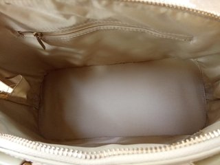 Borsa Laville Paris Beige Oro Vernice