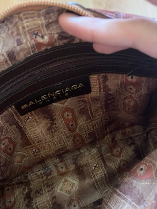 Borsa Balenciaga Vintage Pelle Cocco Logo BB