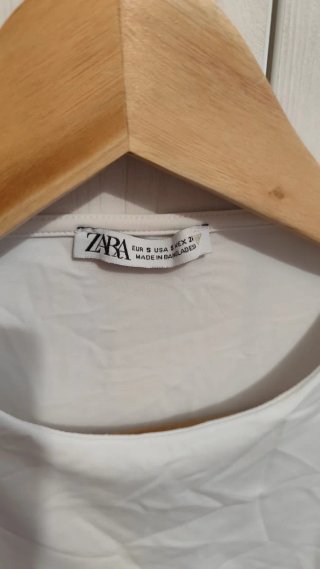 Camiseta Zara Blanca XS/34/6