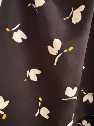 Vestido Zara Negro Estampado Talla M