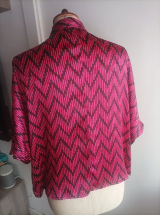 Camisa raso mujer Mango Talla L