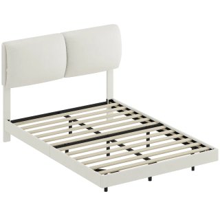 Cama Doble 135x190 cm con Cabecero Acolchado