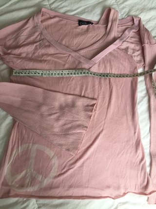 Camiseta Bdba rosa con estampado de paz