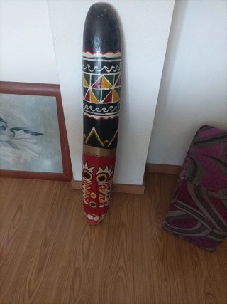 Máscara de pared de madera