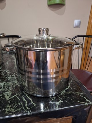 Olla Acero Inoxidable 10L nueva