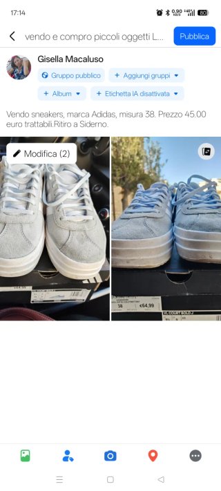 Scarpe Adidas VL Court Bold J 38