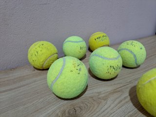 Lotto 7 palline da tennis Head usate