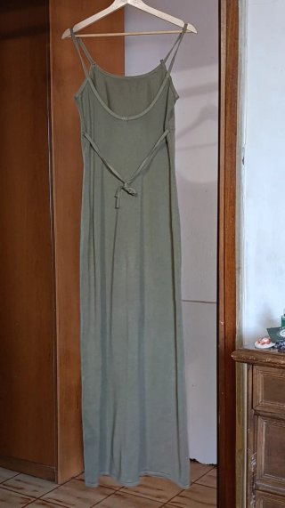 Abito estivo in cotone verde