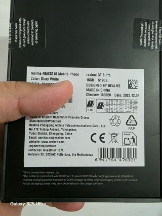 512gb/realme GT 8 Pro/ Precintado