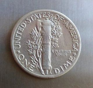 Moneda Plata One Dime 1940