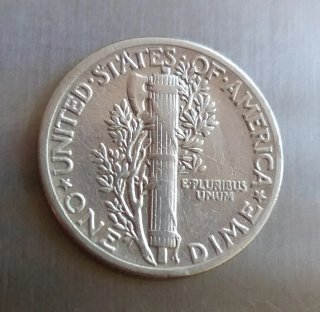 Moneda Plata One Dime 1940