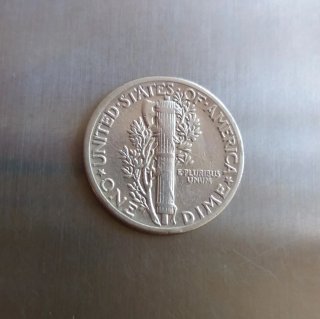 Moneda Plata One Dime 1940