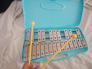 Xilófono infantil con 2 mazos