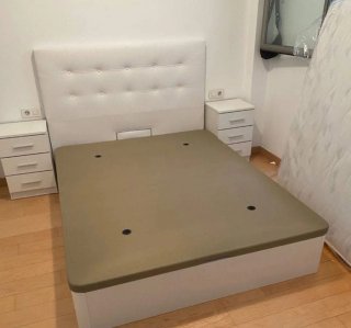 Canapé abatible madera con colchón