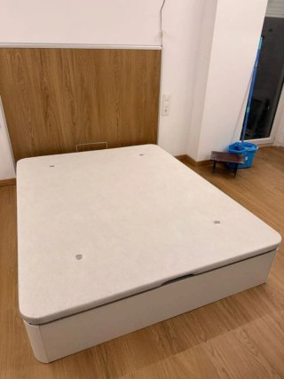 Canapé abatible madera con colchón
