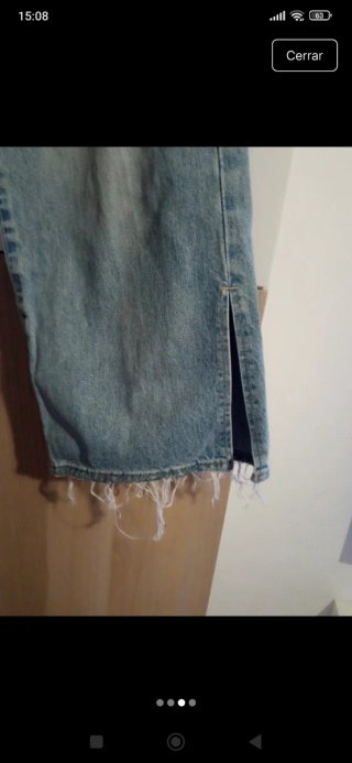 Pantalón culotte Stradivarius azul