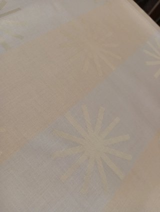 Tovaglia fiandra beige e grigio chiaro