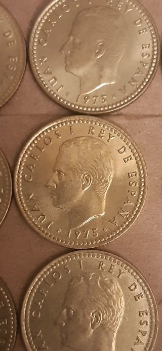 50 Monedas 1 Peseta 1975 Juan Carlos I