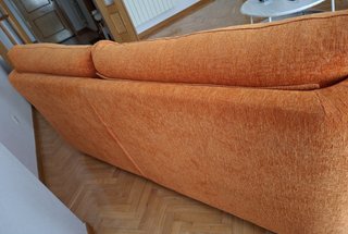 Sofá naranja 3 plazas