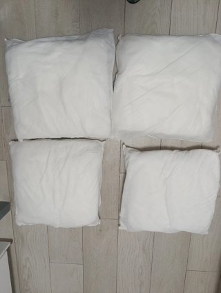 Set di panni e cuscini giapponesi, con barra per tende