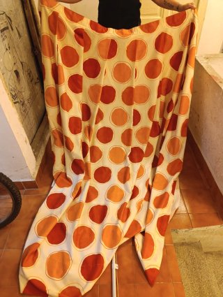 Set di panni e cuscini giapponesi, con barra per tende