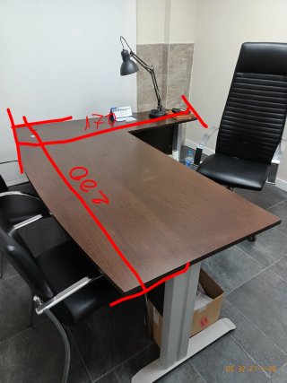 Escritorio oficina L 200+170 cm