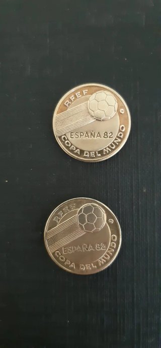 2 Monedas España 82 Copa del Mundo RFEF