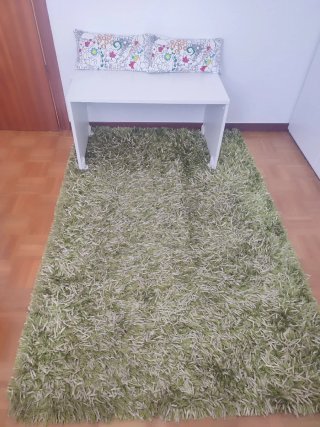 Alfombra pelo verde 180x120