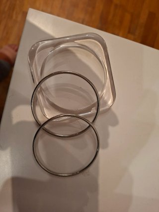 Lote 2 juegos pulseras oro y plata
