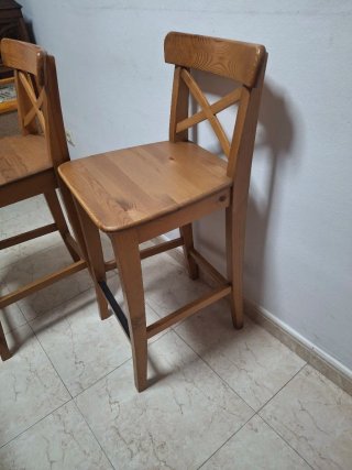 Taburetes Ikea Ingolf Madera Marrón