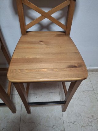 Taburetes Ikea Ingolf Madera Marrón