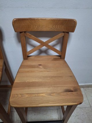 Taburetes Ikea Ingolf Madera Marrón