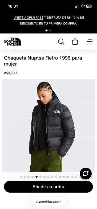 Chaqueta The North Face 700 Talla M Negra