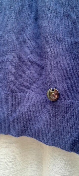 Jersey Benetton cuello vuelto morado