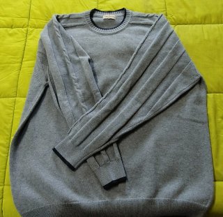 Jersey Pierre Cardin.  Azul - Gris. Hombre.