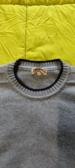 Jersey Pierre Cardin.  Azul - Gris. Hombre.