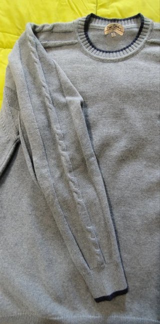 Jersey Pierre Cardin.  Azul - Gris. Hombre.