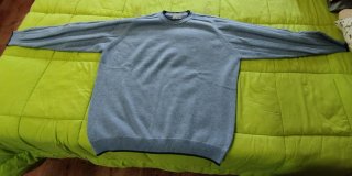 Jersey Pierre Cardin.  Azul - Gris. Hombre.