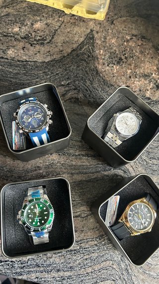 Reloj Frederic Tourbillon Verde y Plateado