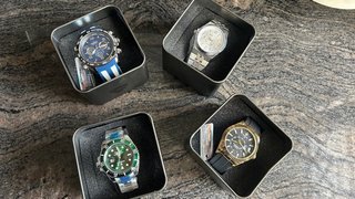 Reloj Frederic Tourbillon Verde y Plateado