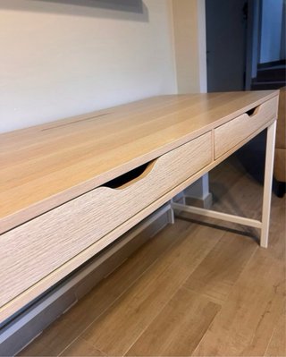 Escritorio madera y metal moderno