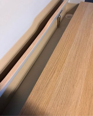 Escritorio madera y metal moderno