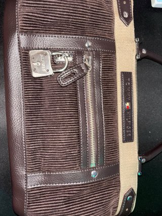 Bolso Tommy Hilfiger Marrón y Beige