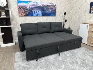 Sofá Cama Gris con Arcón Nuevo