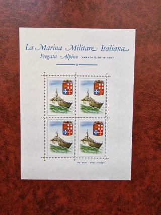 Foglietto francobolli Marina Militare Italiana
