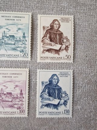 Serie francobolli Poste Vaticane Nicolaus Copernic