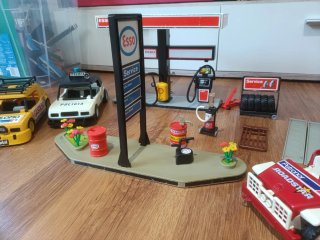 Lote Playmobil Vintage Gasolinera y Coches