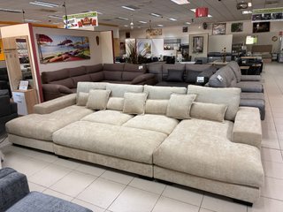 Sofá rinconera cama beige tela NUEVO