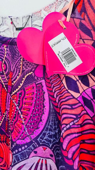 Blusa con encaje Custo Barcelona Mariposa L