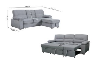 NUEVO - Sofa Cama con Arcon Y Chaise Reversible